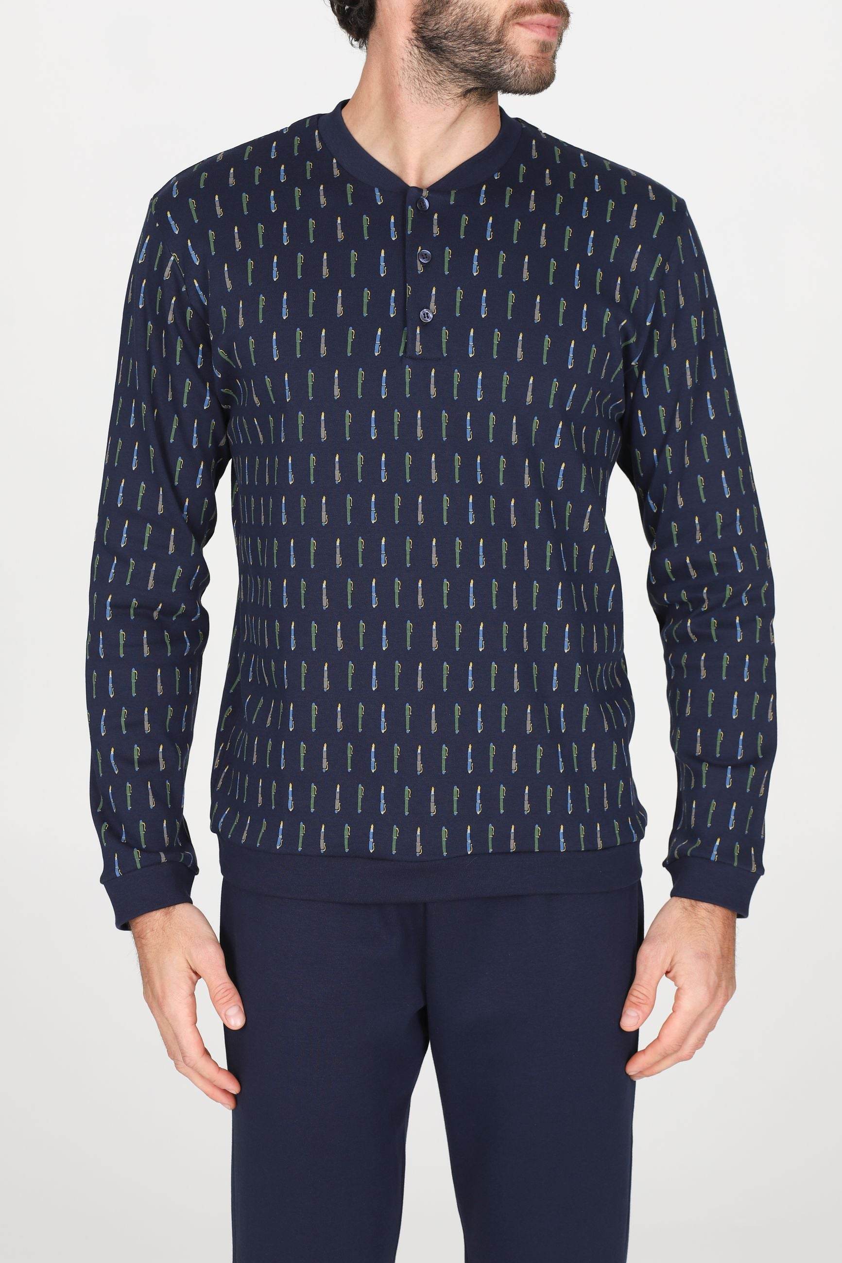 Pigiama Serafino Uomo Nogara JAL422 Julipet - evabiancheria